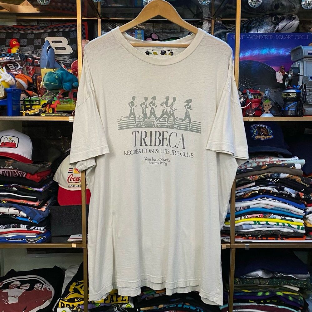 Abercrombie Fitch Tribeca Recreation Leisure Running Club Tee XXL Distressed
